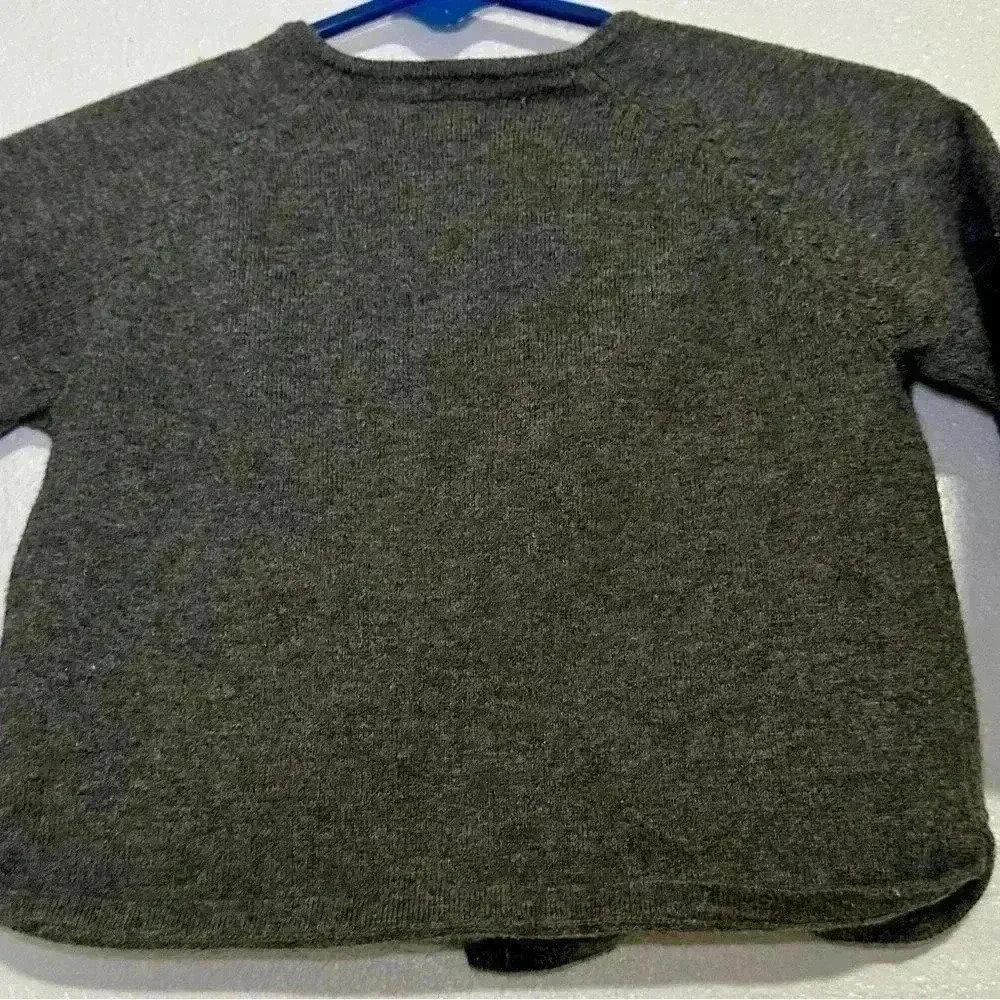 Zara Knitwear Baby Cardigan Gray Button Front Pockets 6-9 Months - Picture 4 of 7
